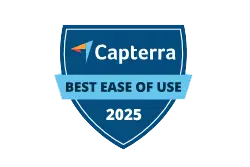 Capterra Best Ease of Use 2025